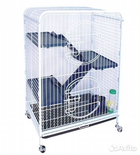 Клетка для шиншилл 3-этажа