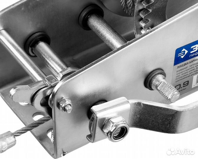 Лебедка ручная барабанная зубр Профессионал, тя