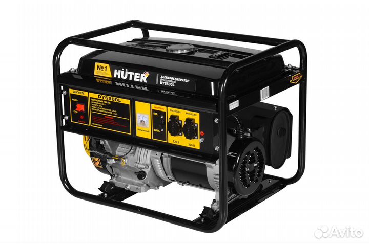 Электрогенератор Huter DY6500L, 77 кг, арт. 64/1/6