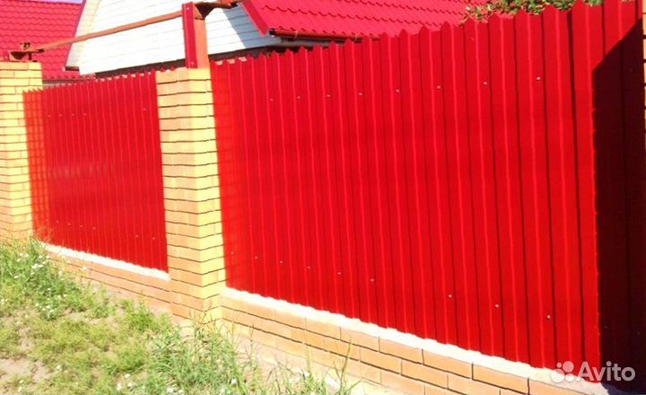 Забор из профнастила