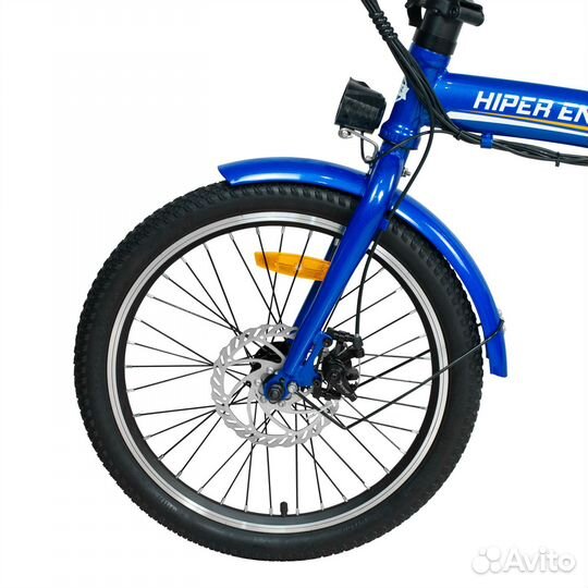 Электровелосипед hiper Engine Fold X2 синий, новый