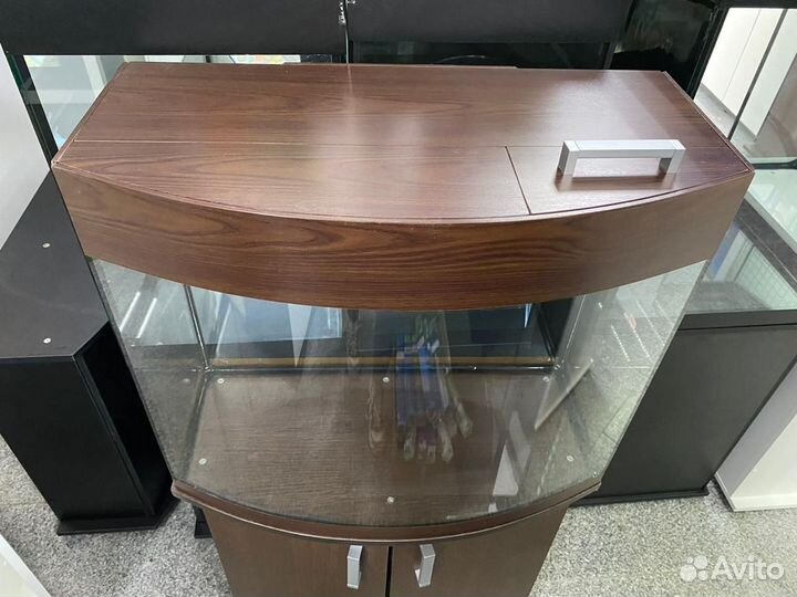 Аквариум панорамный 101л с тумбой 