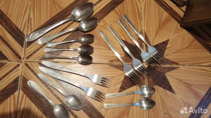 Столовые приборы, чайники, крышки, посуда СССР