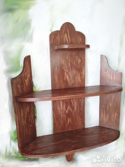 Полка настенная угловая