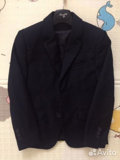 Пиджак и жилетка на 7-8лет