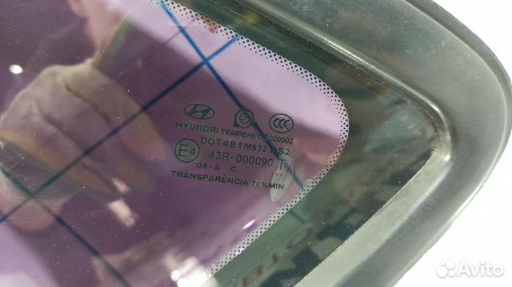 Стекло кузовное глухое левое Hyndai i30 878102L010