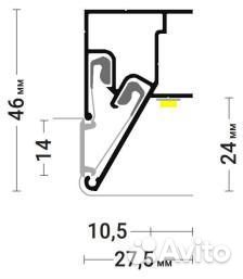 Профиль Flexy muravej 01 для натяжных потолков