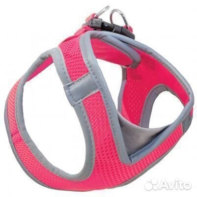 HL031M Мягкая шлейка-жилетка, малиновая, обхват гр