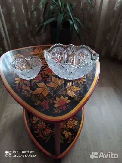 Набор салатников. хрусталь