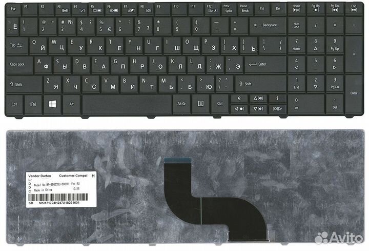 Клавиатура для ноутбука acer Aspire E1-531 E1-571