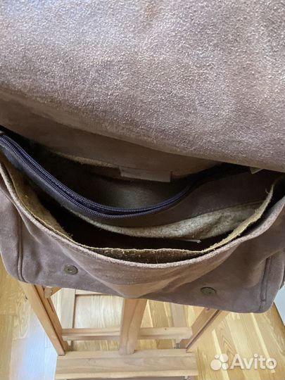 Мужская кожаная сумка ручной работы