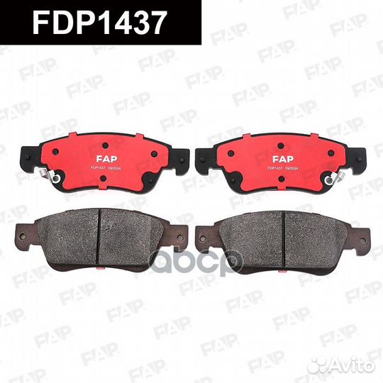 Тормозные колодки дисковые FDP1437 FDP1437 FAP