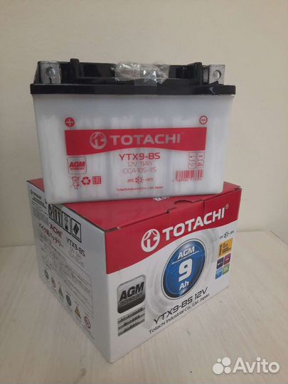 Мото аккумулятор totachi moto ytx4l-BS 3,5 а/ч AGM
