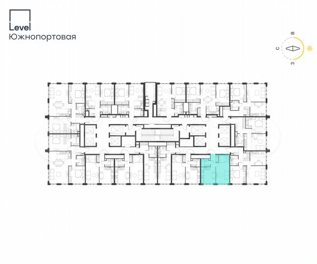 1-к. квартира, 33,9 м², 16/69 эт.