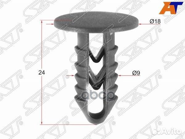 Клипса обшивки капота alfa romeo/fiat (1 шт.) S