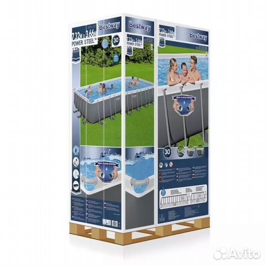 Каркасный бассейн Bestway 732х366х132 см Песочный