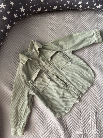 Вельветовая рубашка zara для девочек