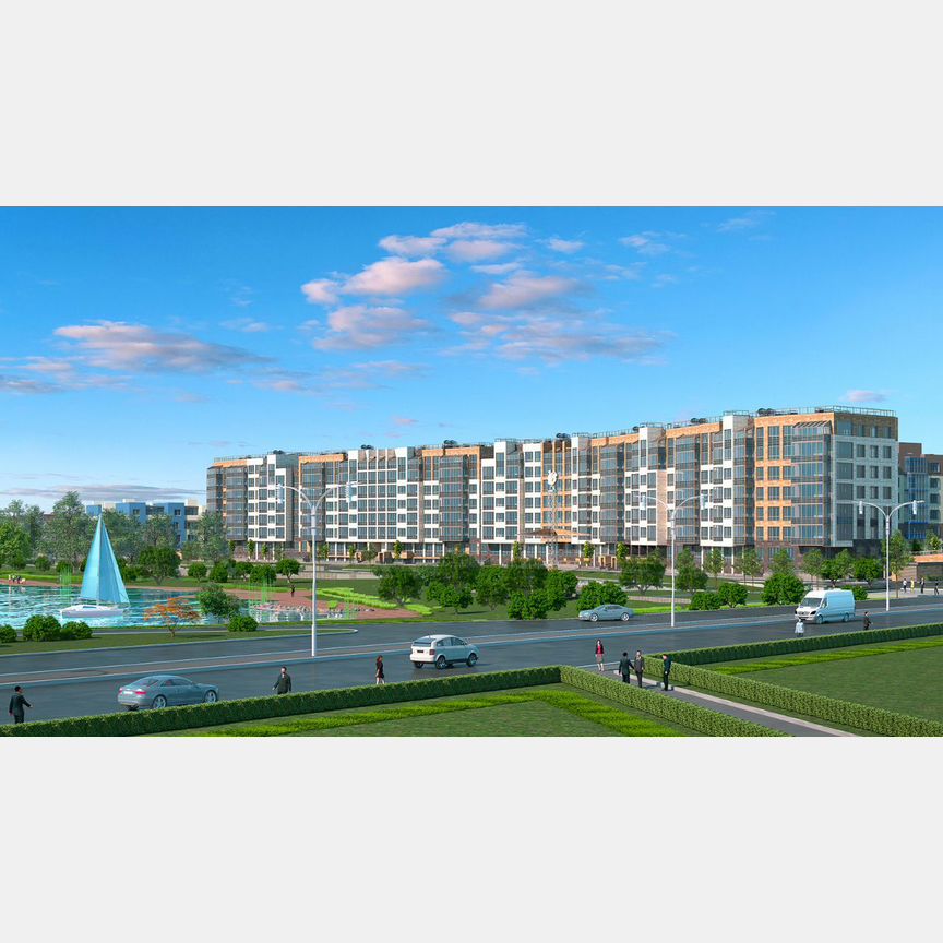 2-к. квартира, 58,3 м², 6/7 эт.