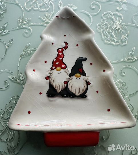 Тарелка новогодняя 