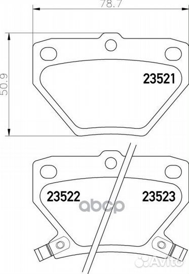 Колодки тормозные дисковые зад (PF-1454) NP