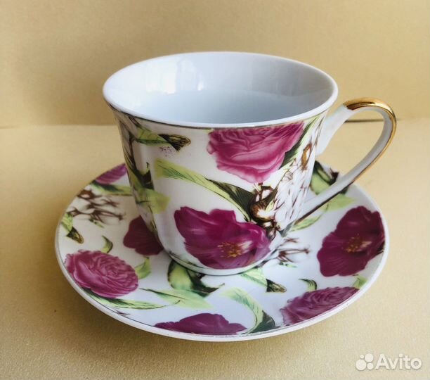 Чайная пара « Пионы». Китай