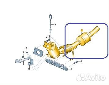 Б/У Катализатор Состояние на фото, оригинал На