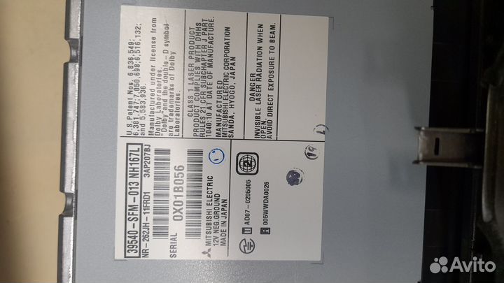 Автомагнитола mitsubishi