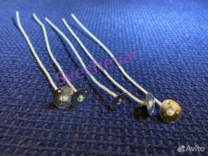 Фитиль для свечей готовый вощеный на ножке