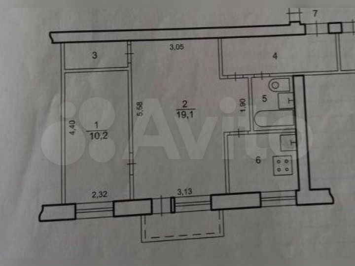 Аукцион: 2-к. квартира, 45,1 м², 2/4 эт.