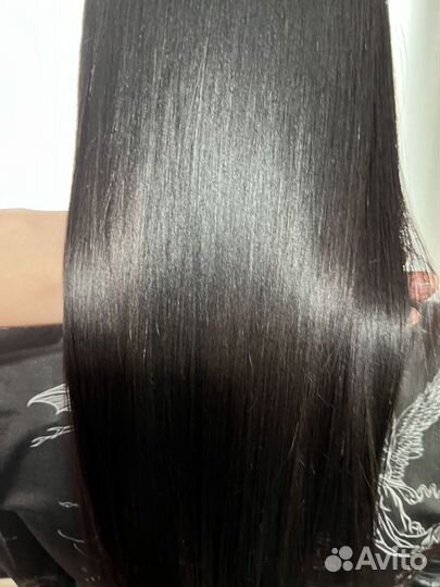 Кератиновое выпрямление волос