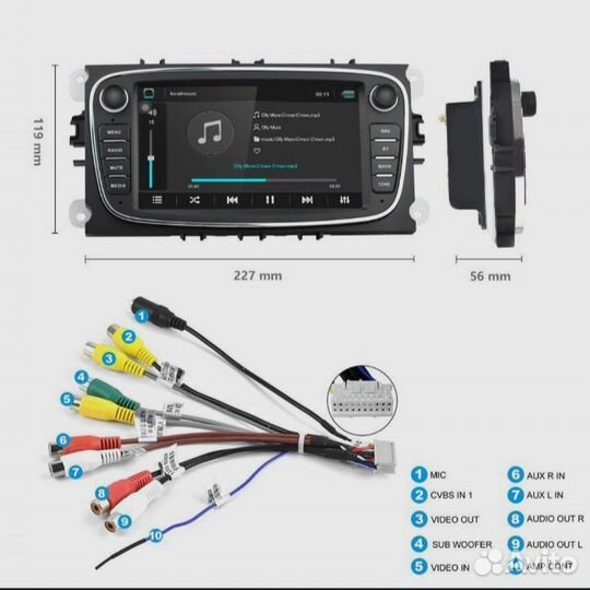 Магнитола Андроид Форд