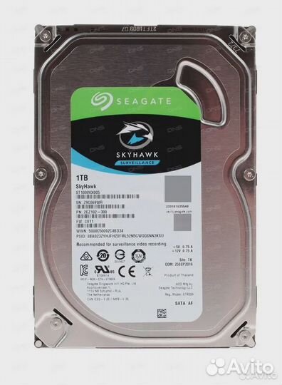 Жесткий диск Seagate Skyhawk 1 tb