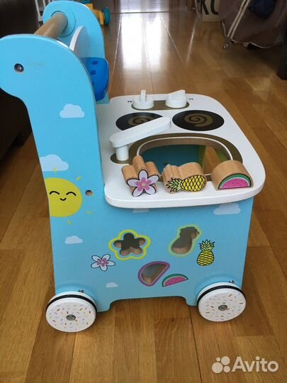 Детская деревянная кухня 3в1