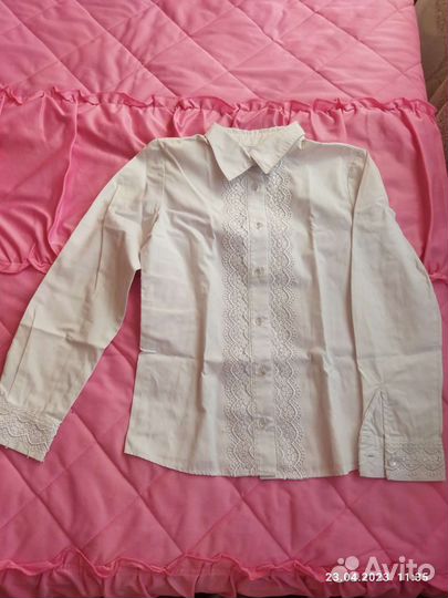 Школьные блузки для девочки 134