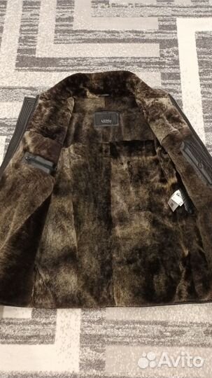 Кожаная куртка мужская 48 50