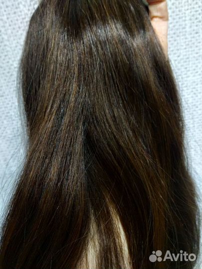 Хвост из натуральных волос