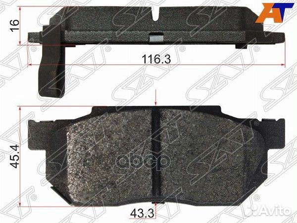 Колодки тормозные перед honda FIT GD1 ST-45022