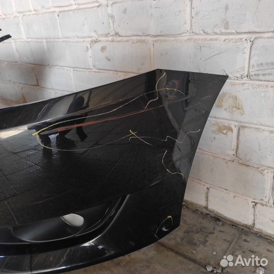 Бампер передний в сборе чёрный Toyota Auris e150