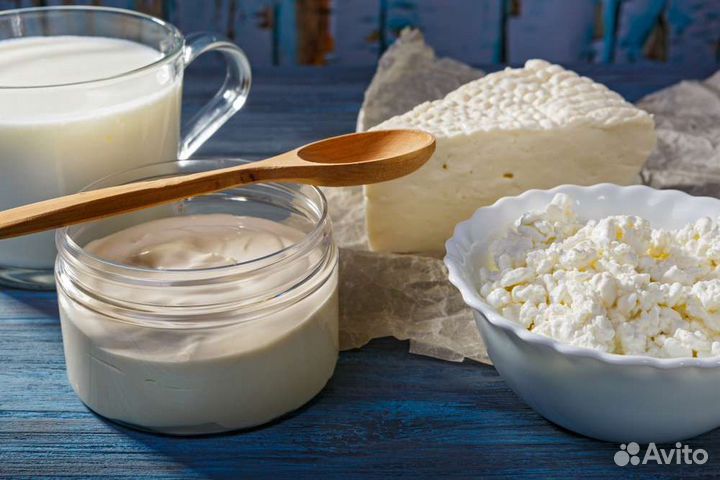 Молоко,сметана, творог и брынза