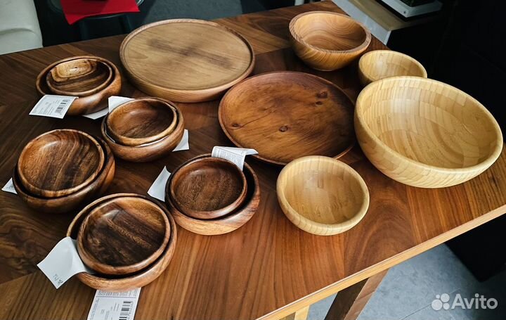 Новые деревянные тарелки IKEA (6 видов)