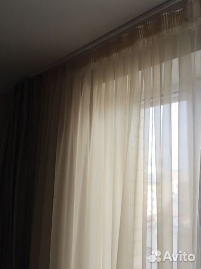 Штора из итальянской нитевой органзы