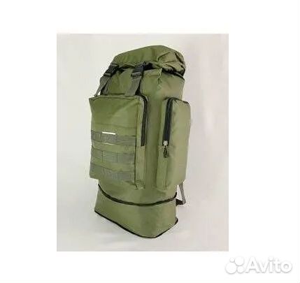 Рюкзак туристический 60 литров (80 л) зелёный