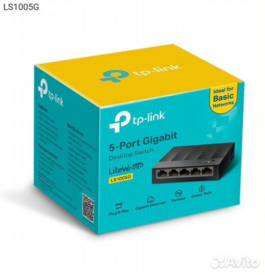 Коммутатор TP-Link LS1005G Неуправляемый 5-ports