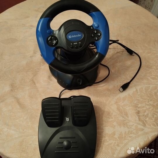 Игровой руль Defender Adrenaline Mini LE USB