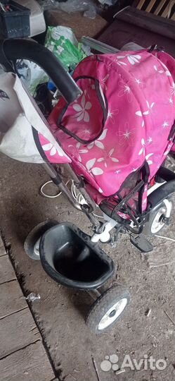 Детский велосипед с ручкой бу