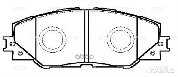 CKT-49 Колодки тормозные дисковые перед G