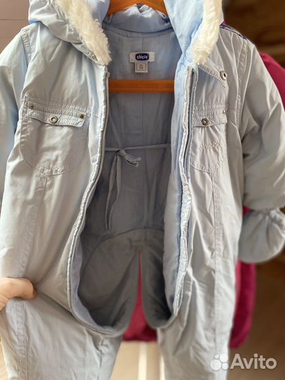 Зимний комбинезон chicco 80