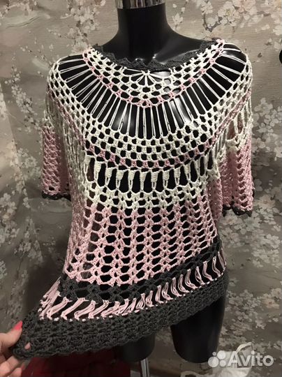 Кофта сетка вязаная tredy