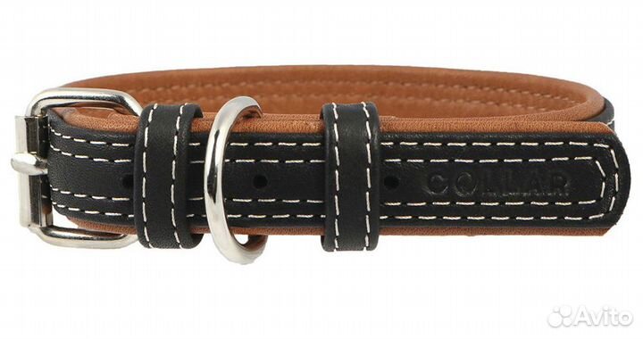 Collar Soft Soft черный верх ошейник кожа черный 3