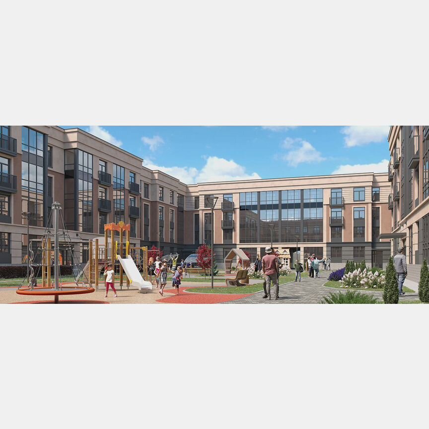 2-к. квартира, 66,5 м², 2/4 эт.